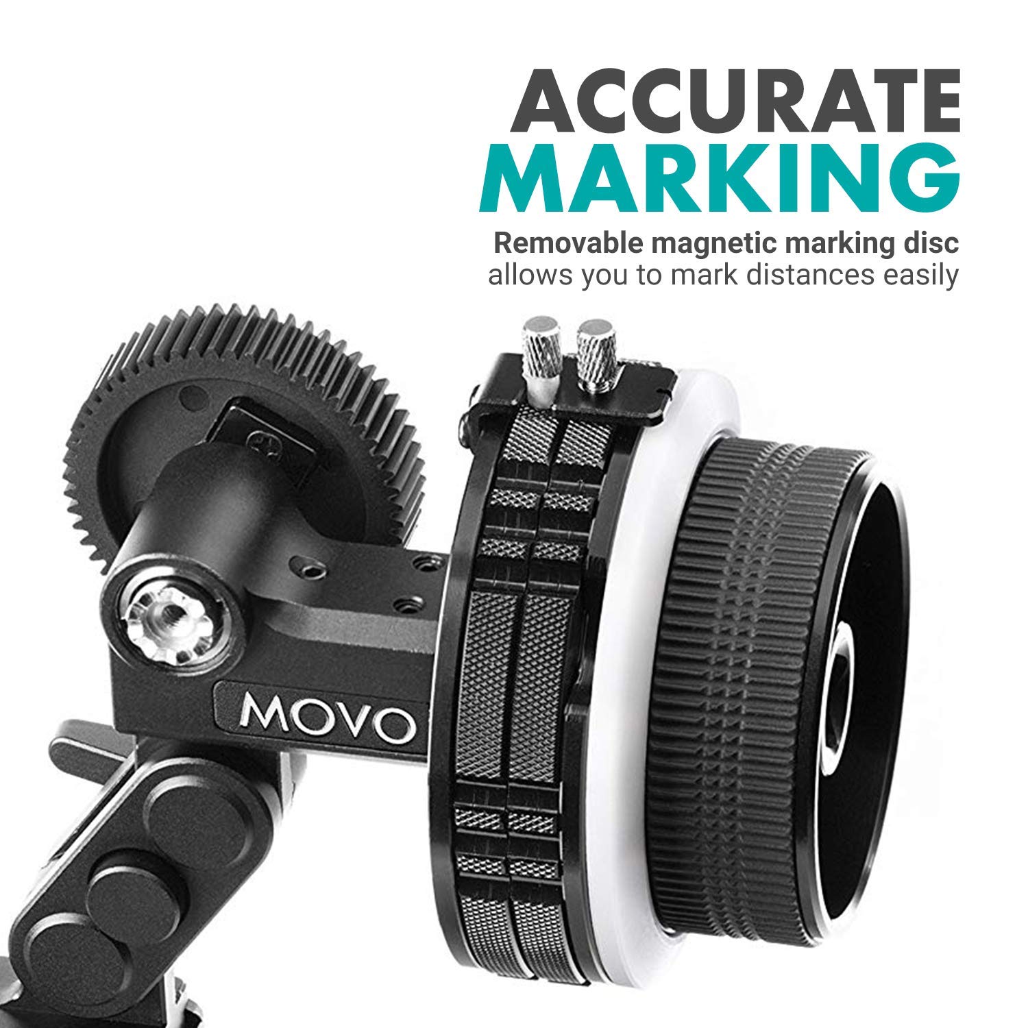 Movo f2?X PrecisionフォローフォーカスシステムwithハードStops & 66?mm、77?mm & 88?mm調整可能なギアリング Amazon | Movo F2X 精密フォローフォーカスシステム ハード