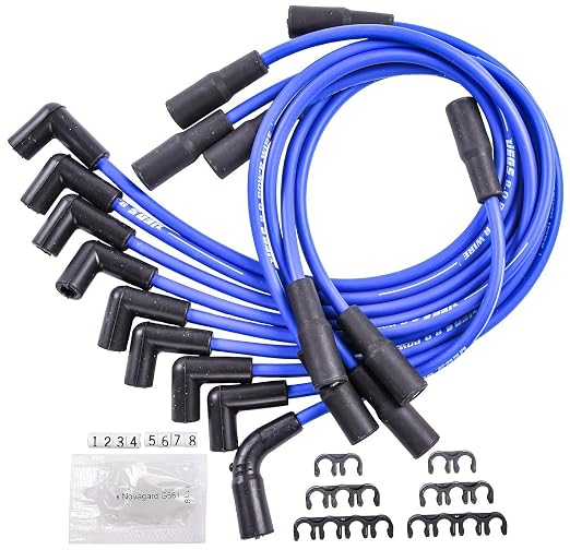 8.0mm Blue Pow'r Wires for 1996-2000 Small Block Chevy Truck