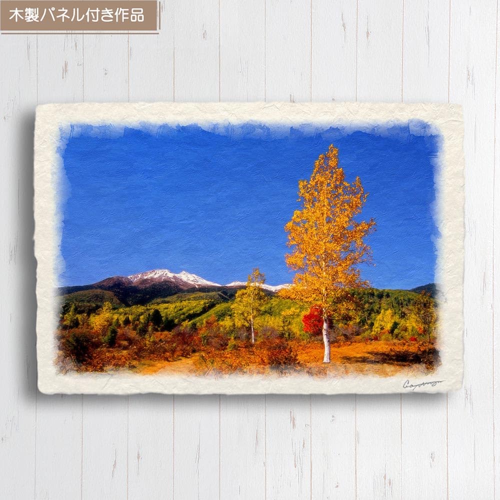 絵画 インテリア　絵　額付 (白) 油絵　F4-272023　風景　雪国　はざ木 絵画 インテリア 絵 額付 (白) 油絵 F4-272023 風景 雪国 はざ木