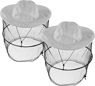 2 Piezas Sombrero de Apicultura con protección Solar. Suministros de Apicultura Sombrero Plegable de Velo de Apicultor R...
