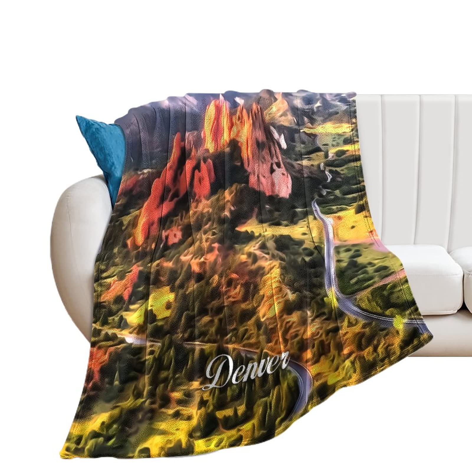 Couverture canapé et lit Denver en peluche chaude pour vos soirées d'hiver