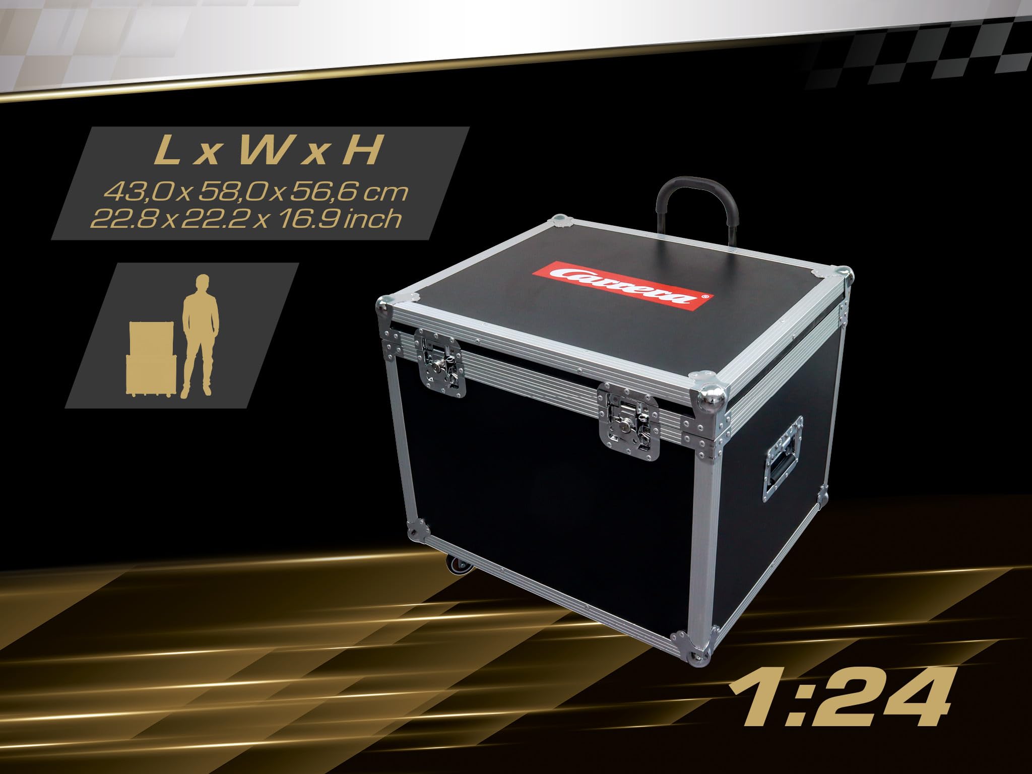 Carrera Digital 124 XXL Ultimate Edition Two I Exklusives 1:24 Slotcar-Set – High-End Rennbahn mit Lichtfunktionen, Spurwechsel, Driftkurven & großem Transportkoffer für echte Motorsportfans