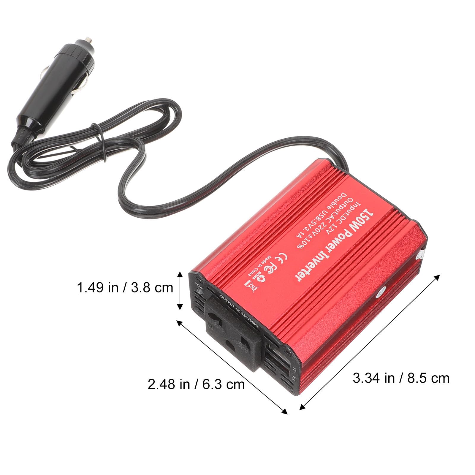 Inversor de Potencia 12v a 220v 150w para Vehículo Modificado