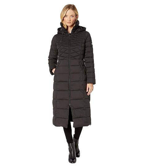 Bernardo Fashions EcoPlume Maxi Coat w 
