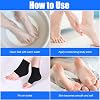 4 Pairs Gel Socks Women's Heel Socks with Gel Socks Moisturizing with Gel Insert Ventilated Comfy Reusable Silicone Heel Socks Gel Moisture for Dry Hard Cracked Skin