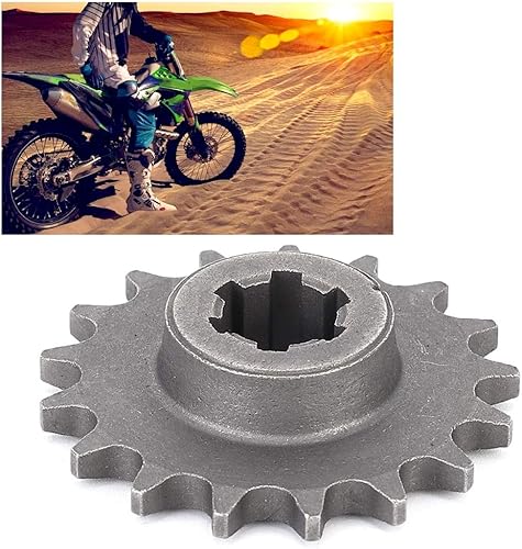 Miniatura 3 de para piñón delantero t8f, piñón de metal se adapta a 2 tiempos ATV Quad Dirt Pocket Mini motocicleta (17 dientes)