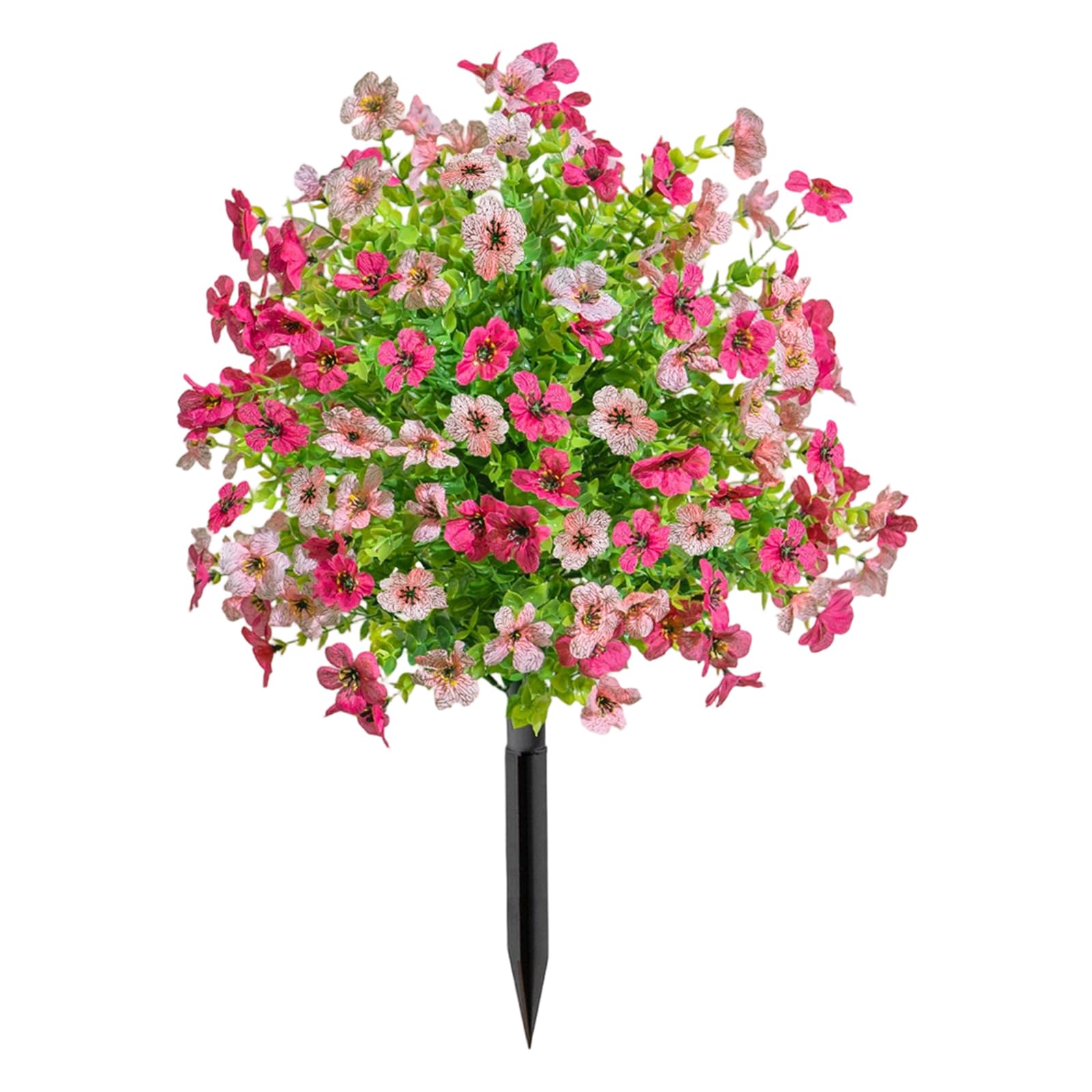 Piceioep Realistic Flower Stake Outdoor Artificial Plant with Ground Stake for Garden Patio Yard Front Porch Indoor Decoration Fraudulent Outdoor Flower Decoration