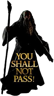 LOTR You Shall Not Pass Quote Window Laptop Car Sticker 6"
