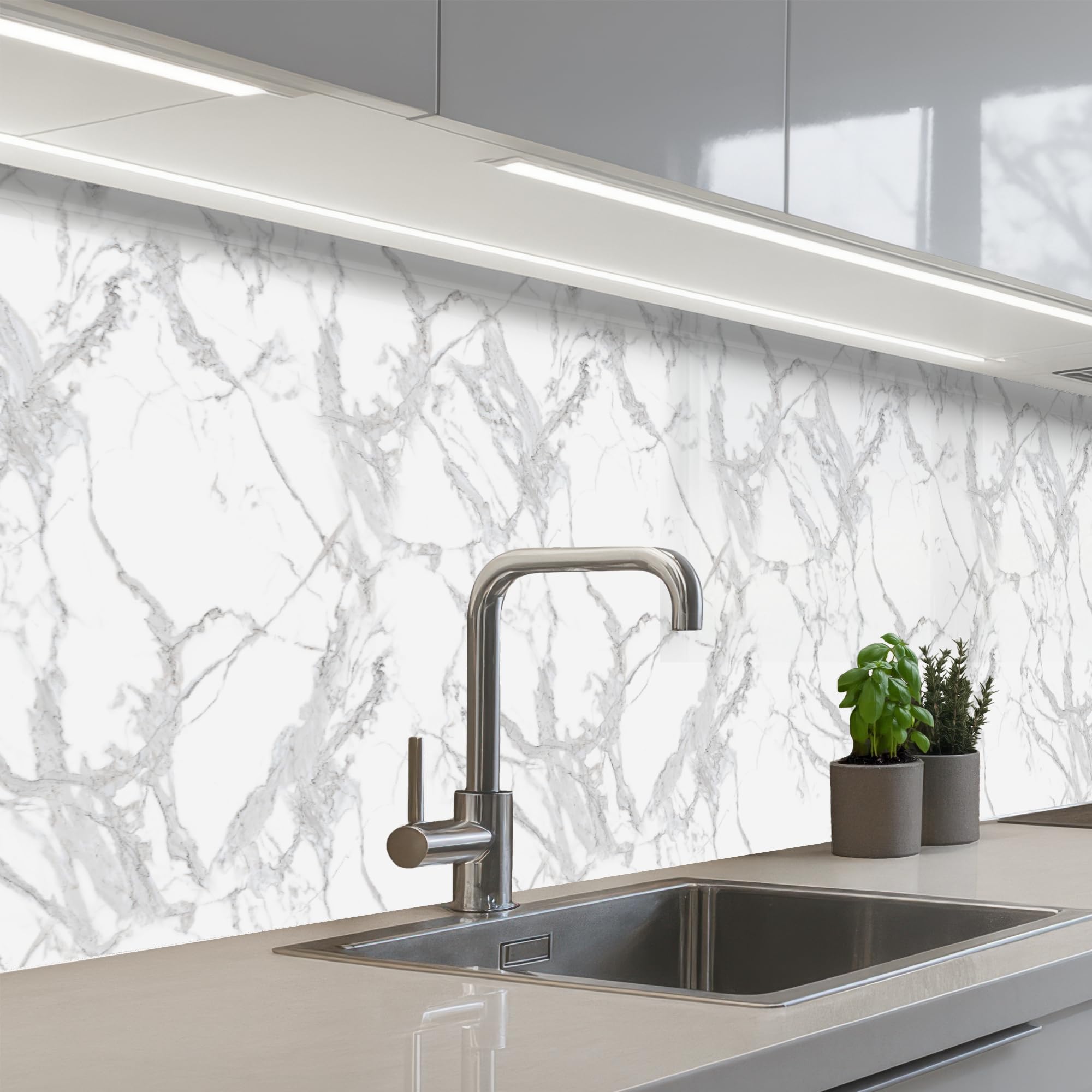 KitchenYeah© Splashback for Kitchen self Adhesive Sink Splash Splatter
