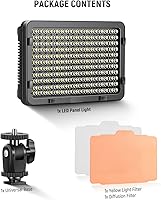 Vista 8 de Neewer on Camera Video Light Photo Dimmable 176 LED Panel with 1/4" Thread for Canon, Nikon, Sony and Other DSLR Cameras, 5600K