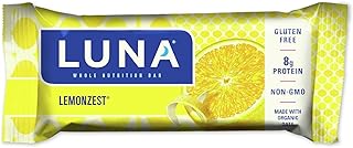 Cliff Bar Luna Lemon Zest Whole Nutrition Bar - Box of 15