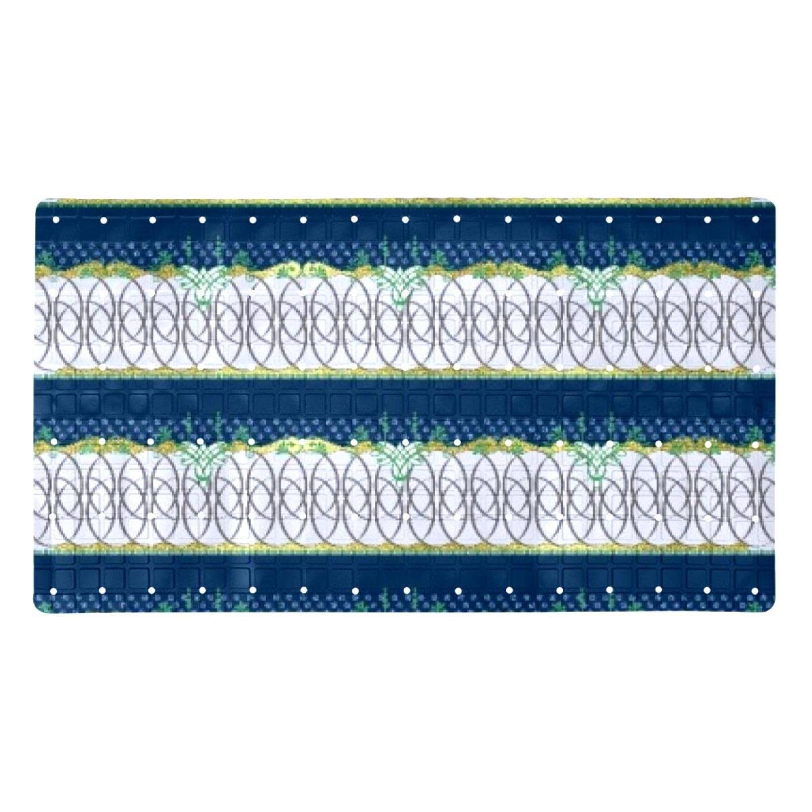 Alfombrillas de baño vintage antideslizantes de 15,7x27,9 pulgadas para bañera