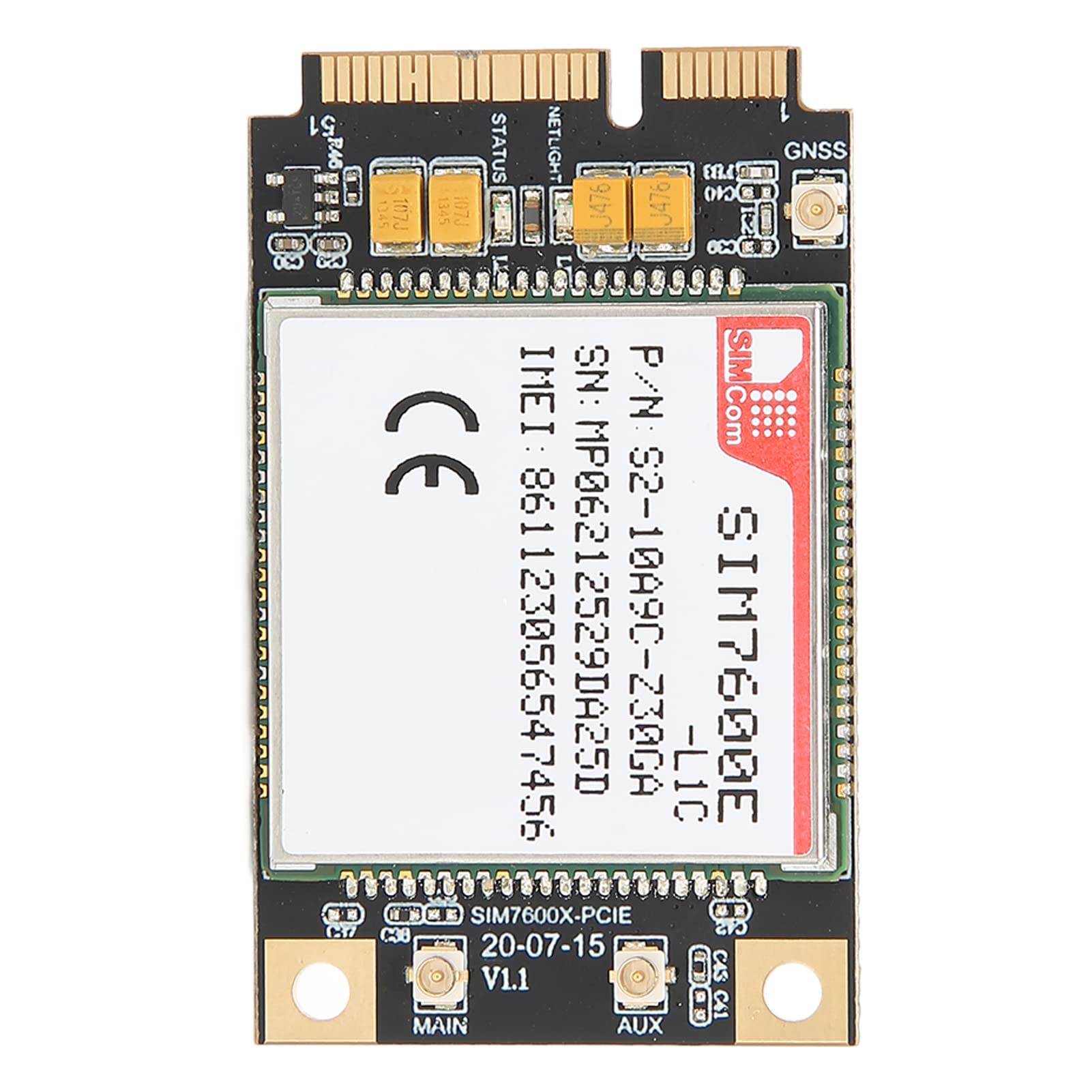 Mini Carte WiFi PCIE 7600E-L1C Puce de Réception de Signal Stable Mini Carte Réseau sans Fil PCIE pour équipement de Surveillance et Routeur Industriel