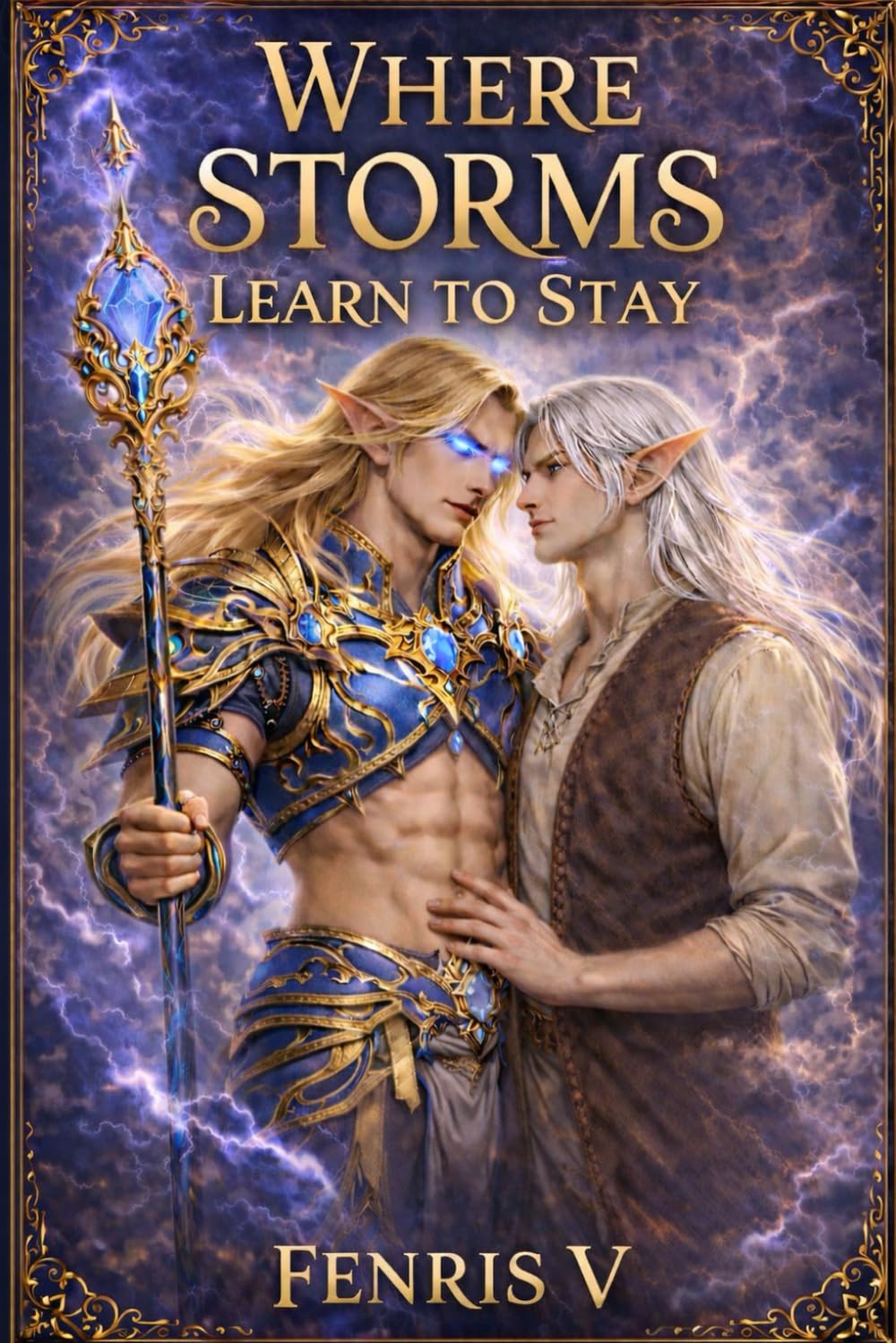 Where Storms Learn to Stay: A Fantasy Romance of Scars, Choice, and Lightning (The Stormbound Roads)