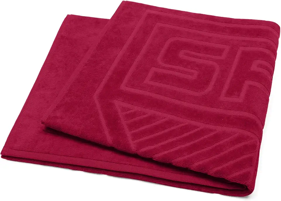 Toalha Felpuda Jacquard São Paulo 70x140 cor vermelha 1 peça