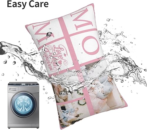 Miniatura 8 de Funda de almohada personalizada con fotos de mamá, funda de almohada transpirable, funda de almohada personalizada de 16 x 24 pulgadas (23.6 x 15.7
