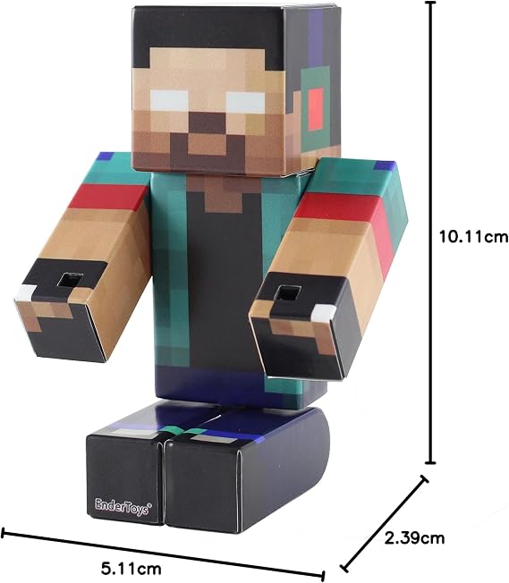 Herobrine Action Figure Toy, 10cm Custom Series Figurines, EnderToys
