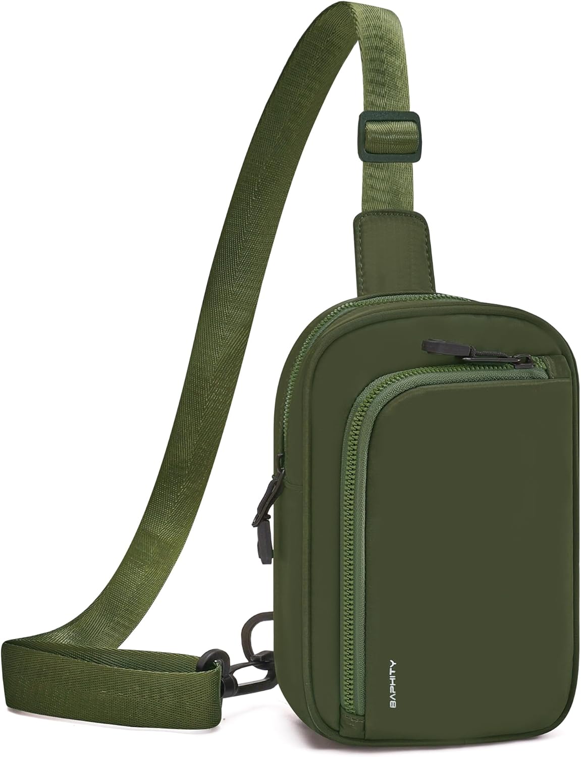 Small Sling Bag for Women and Men, Crossbody Bag Trendy, Fanny Packs Purses Chest Bag for Travel - Green