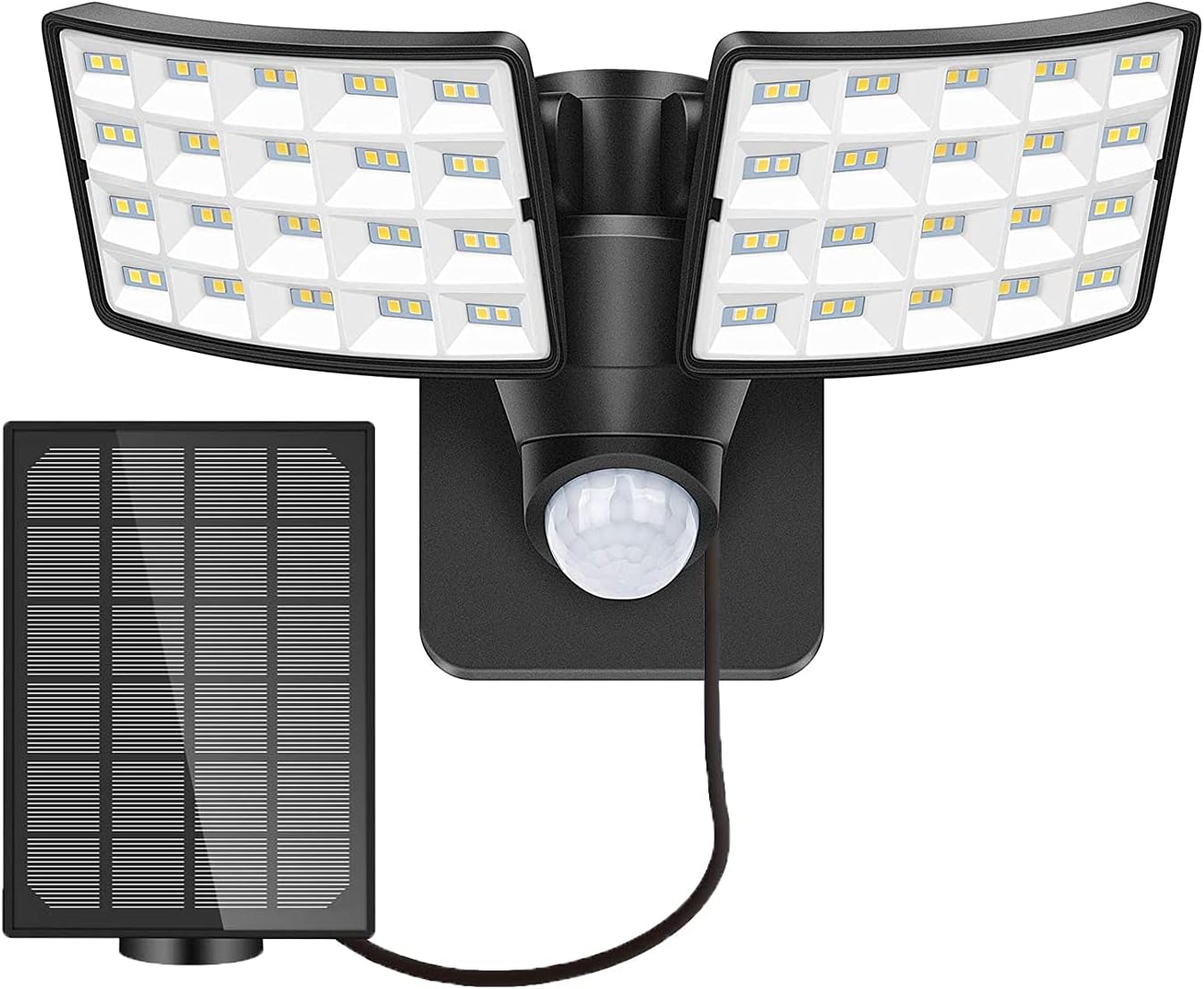 Lampadaire Solaire Extérieur Avec Télécommande – Éclairage LED Inondé, 144 Lumières