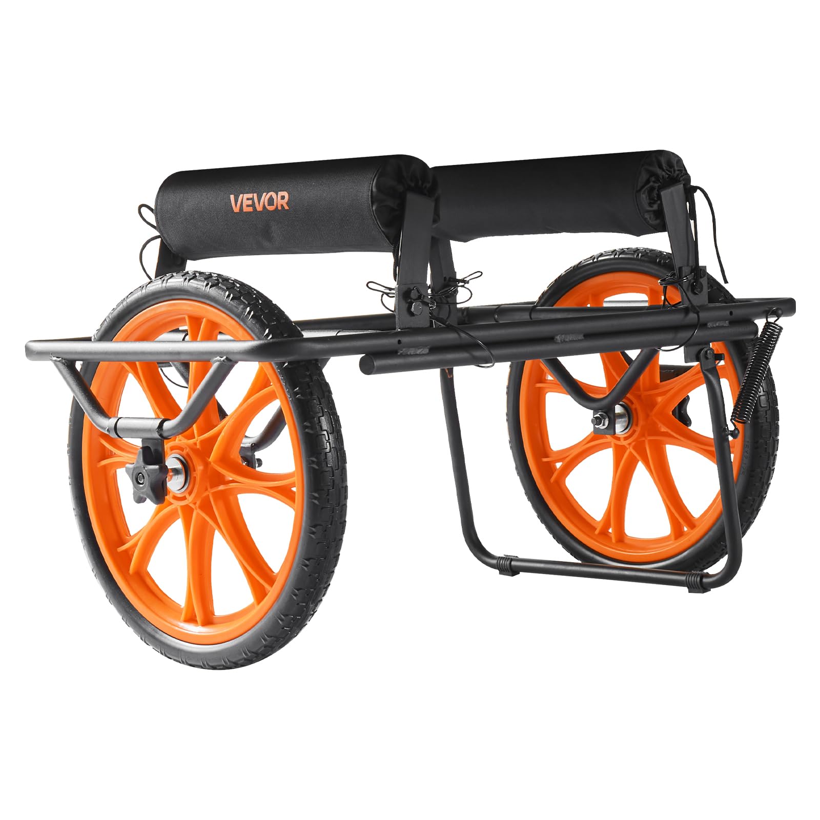 VEVOR Kajakwagen, 150 kg, Kanuwagen mit 38,1 cm Vollgummireifen & Spanngurt, Bootswagen zum Transportieren von Kajaks, Kanus, Paddleboards, Jon-Booten, Wassersportgeräte, 770x495x425 mm