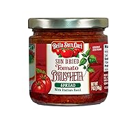 Vista 10 de Bella Sun Luci Salsa de pesto de tomate secado al sol con piñones enteros, tomates maduros al sol de estilo italiano mediterráneo, kosher, vegano