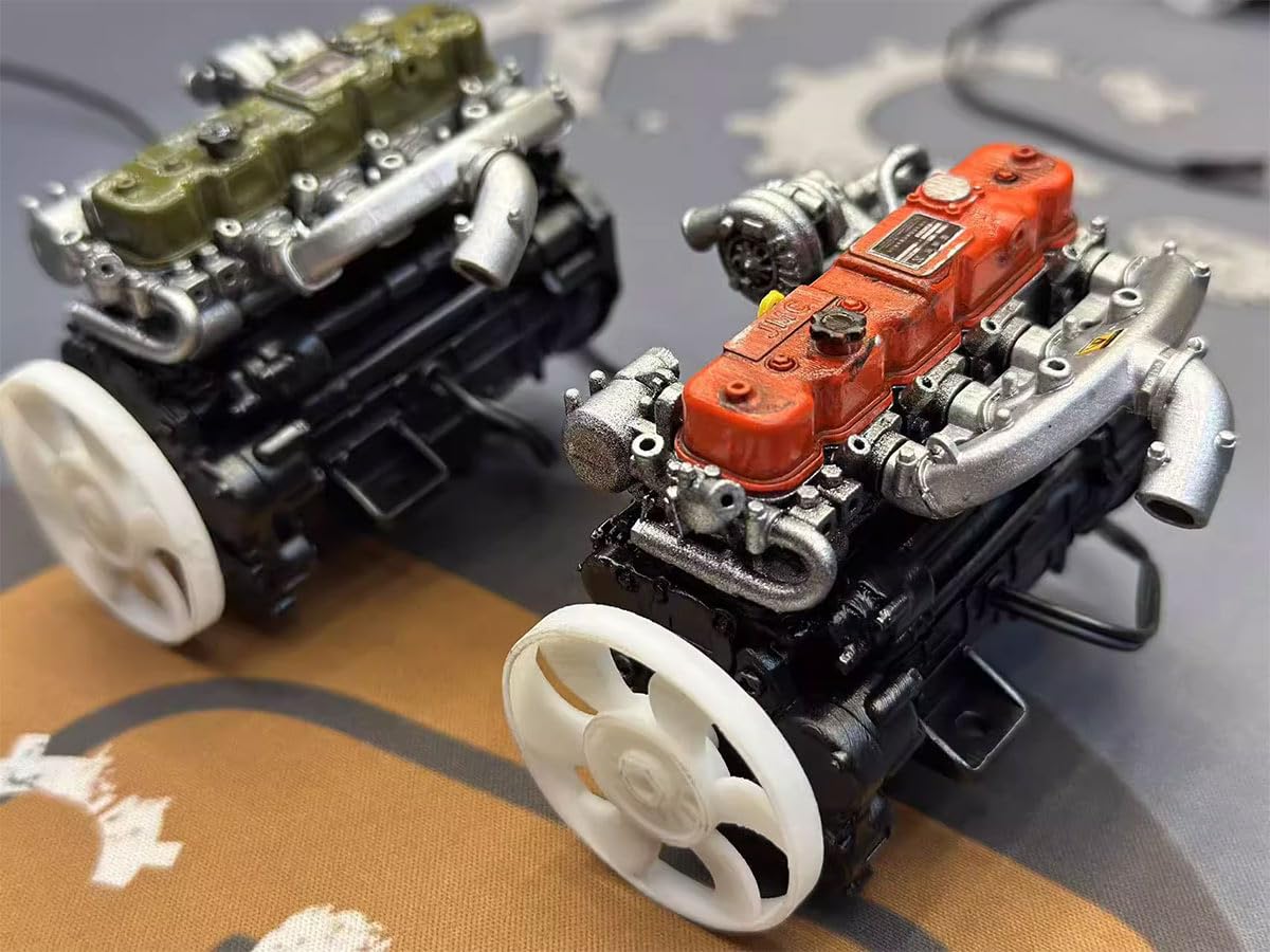 1/10エンジンRCカー用 エンジン RCカー LS7 V8 エンジンモーター 冷却ファン ラジエーターキット