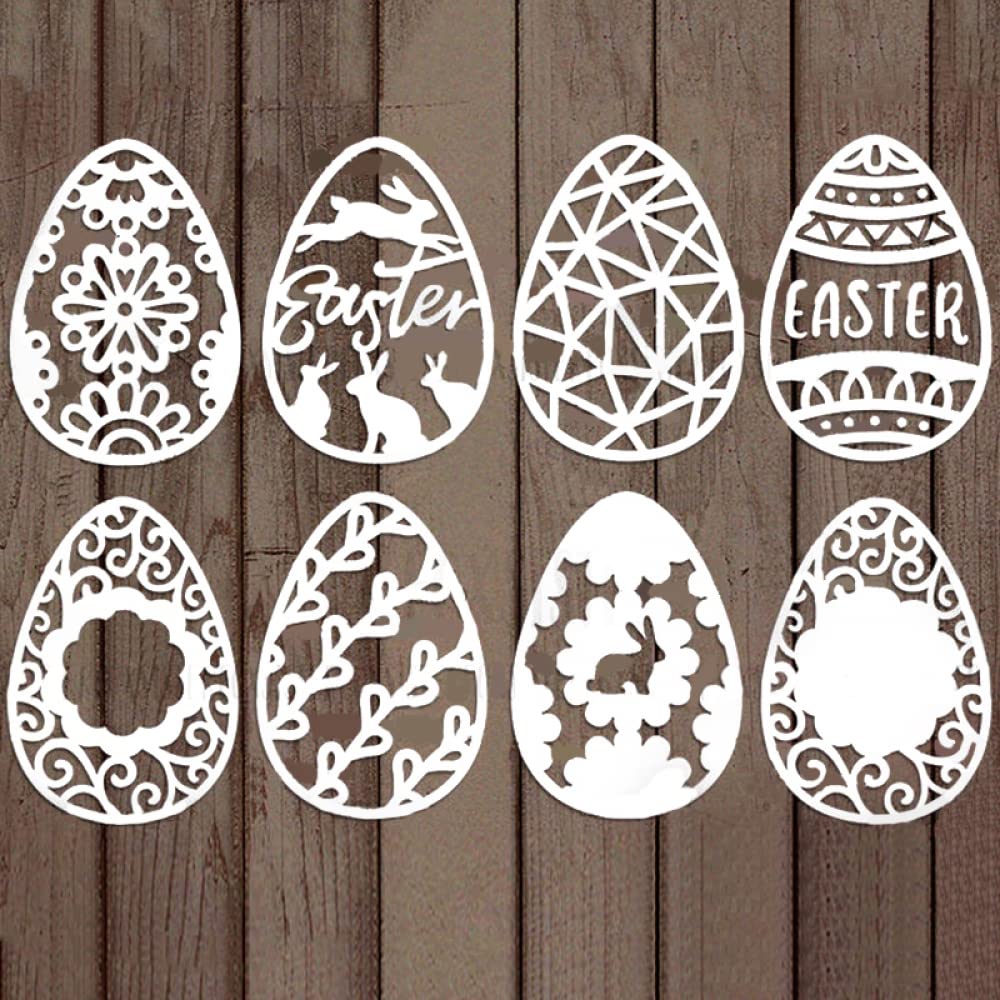 BOFUNX Fustelle Pasqua Cutting Dies in Metallo per Biglietto d'auguri Inviti Scrapbooking Album Goffratura Decorazione Fai da Te