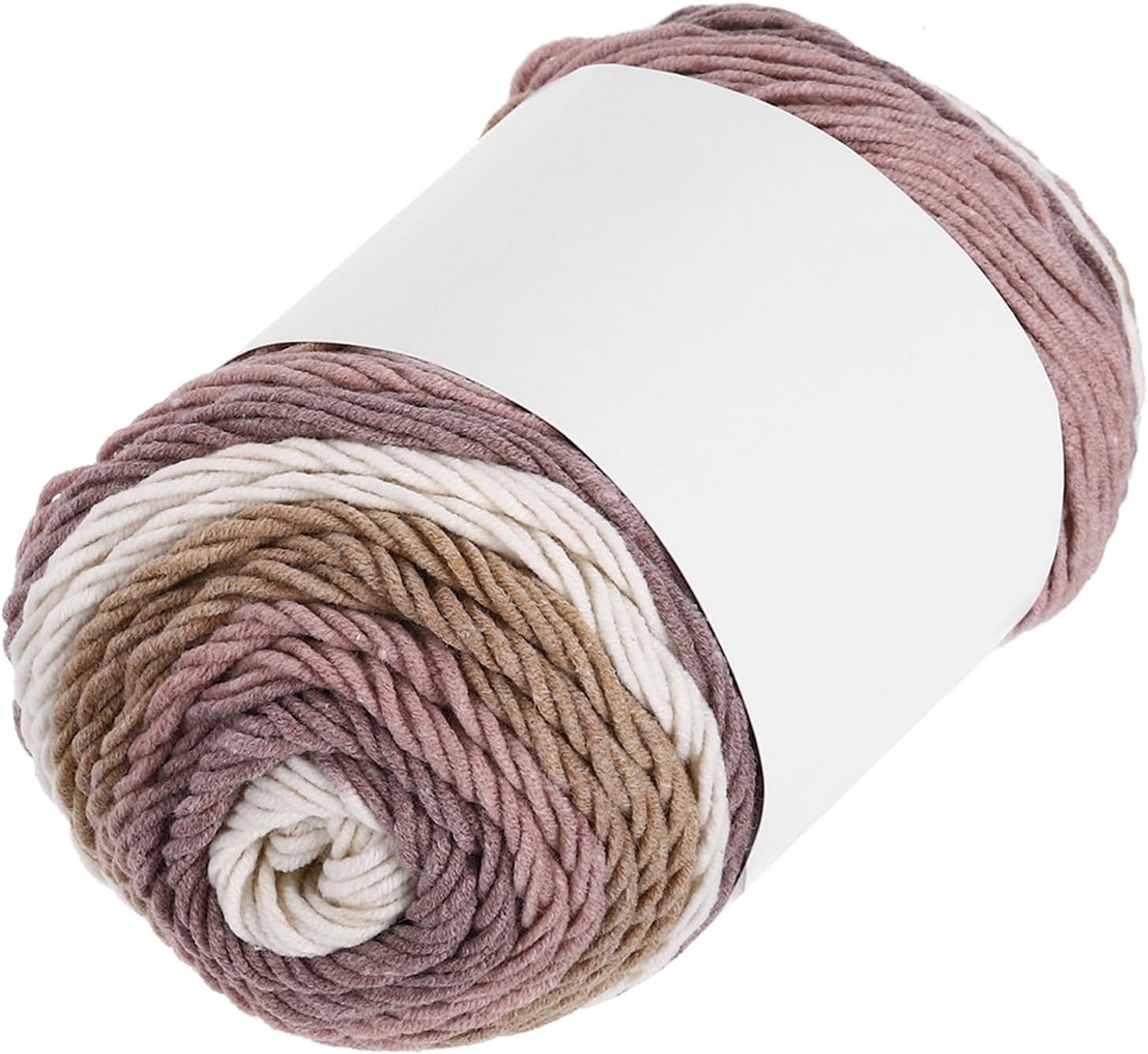 MECCANIXITY Cotton Acrylic Yarn for Crocheting, 211 Yard 5 Ply Soft Gradient Yarn Acrylic 45% Cotton 55% Used for DIY Knitting Blankets Scarves(1 Packx100g,Beige,Brown,Gray)