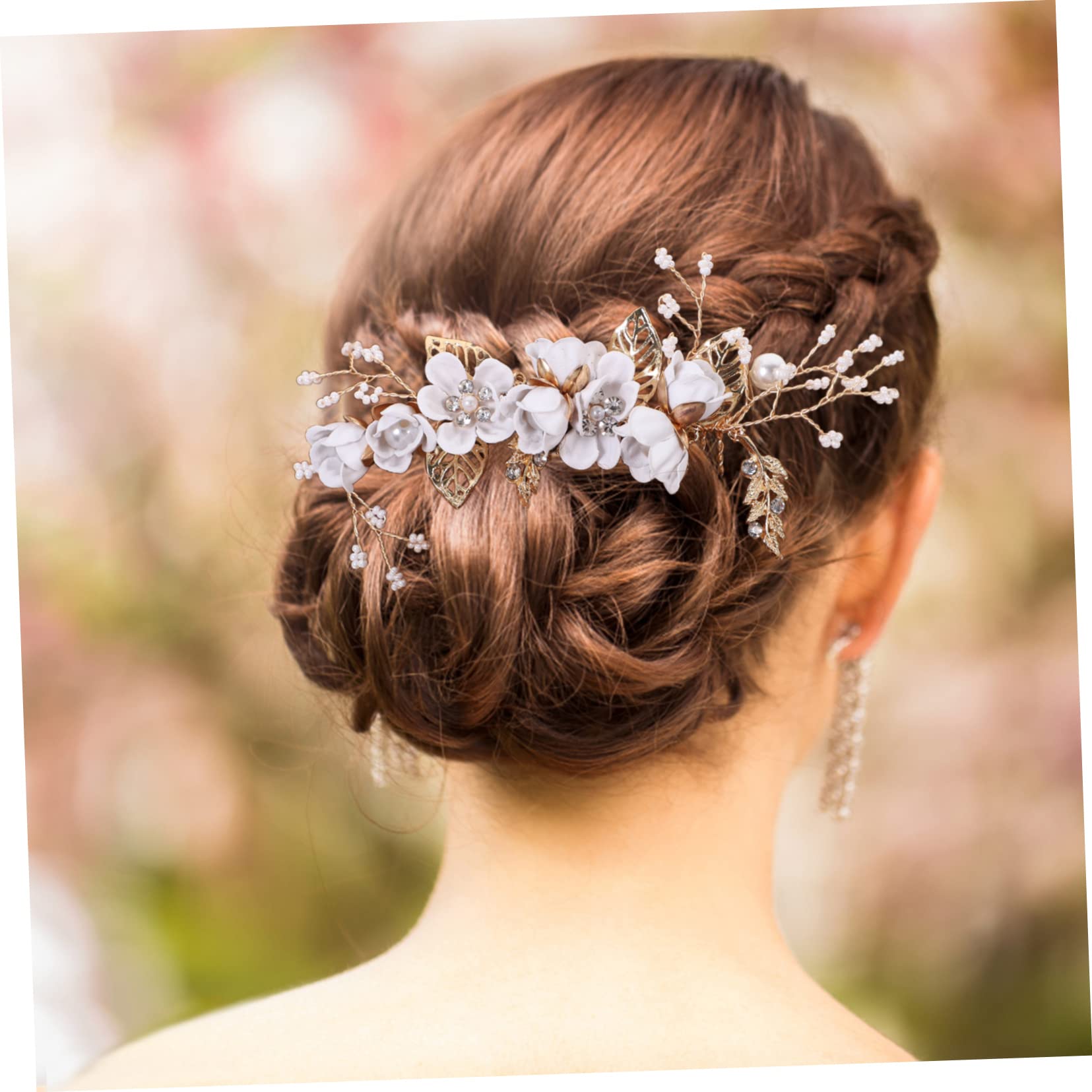 Housoutil 16pezzi Pettine Per Floreale e Accessori Per Sposa Eleganti e Chic Combinazione Di Decorazioni Per Matrimonio e Occasioni Speciali