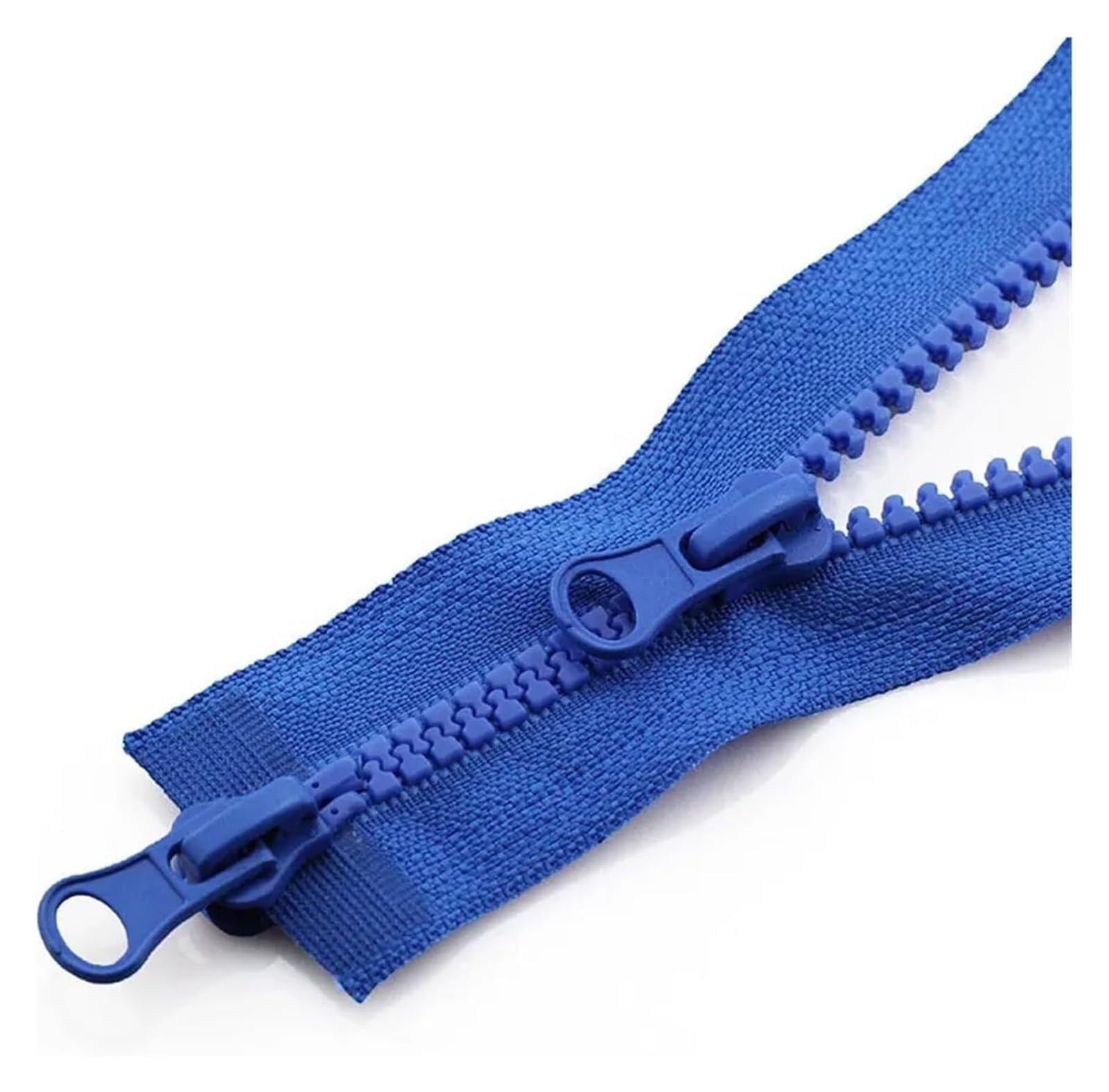 Zamek błyskawiczny z podwójnym suwakiem 80/90 cm(Blue,90CM)