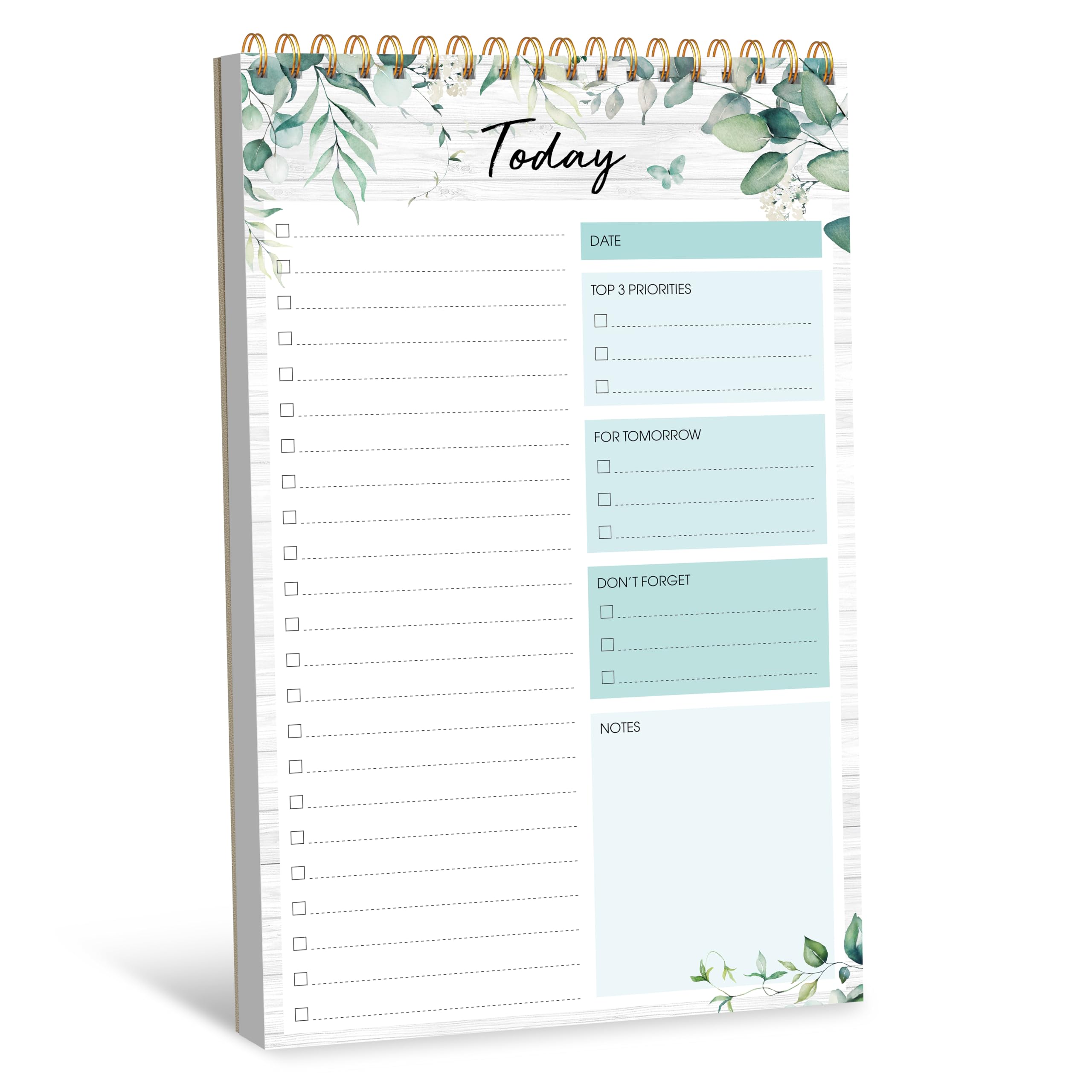 To Do List Notepad, Daily Planner Notebook with 52 Tear-off Sheets, Undated Writing Organizer for Daily Tasks and Goal, Coiled Task Track Checklist Productivity Pad for Office, Classroom, Home, School — image 1