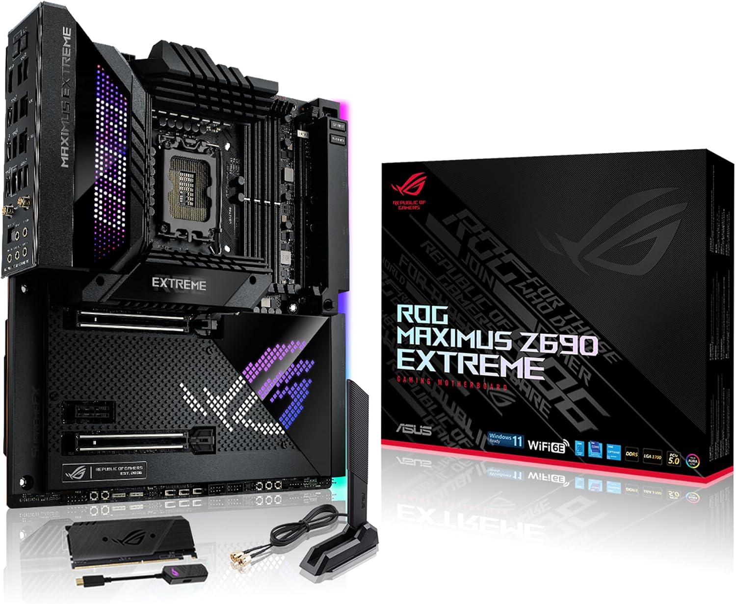 ASUS ROG Maximus Extreme Intel Z690 Socket LGA 1700 Extended ATX DDR5 Motherboard
