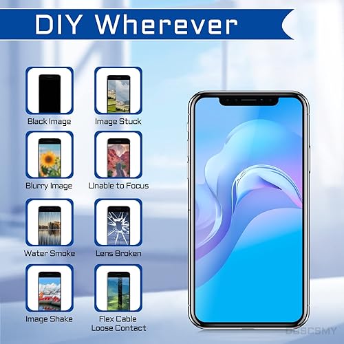 Miniatura 4 de Para iPhone Xs MAX Cámara Trasera Reemplazo OEM para iPhone Xs Kit 12MP Lente Trasera Principal Piezas con Lente Telefoto Ancho OIS HDR 4K Video