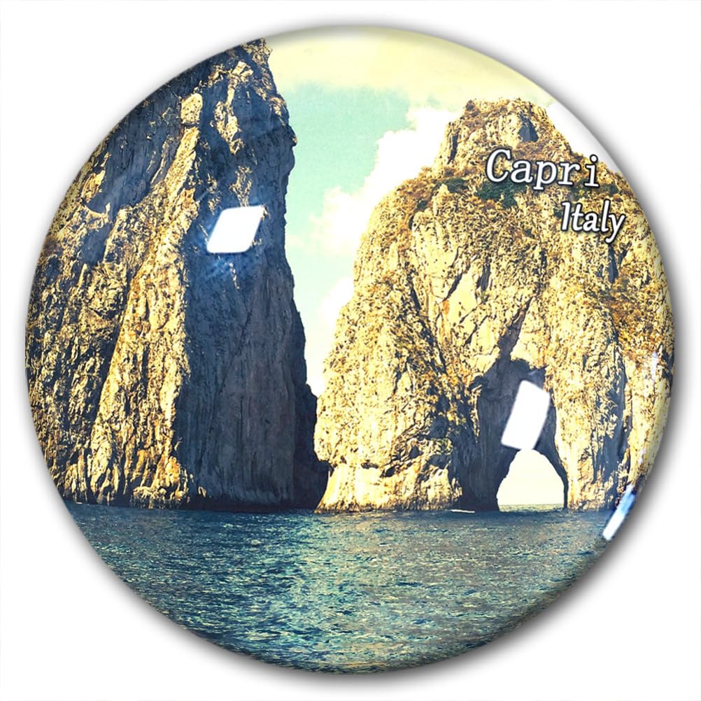 Afghanistan-0001 Italy Capri Fridge Magnet Refrigerator Stickers Decorative Magnet Travel Souvenir Glass