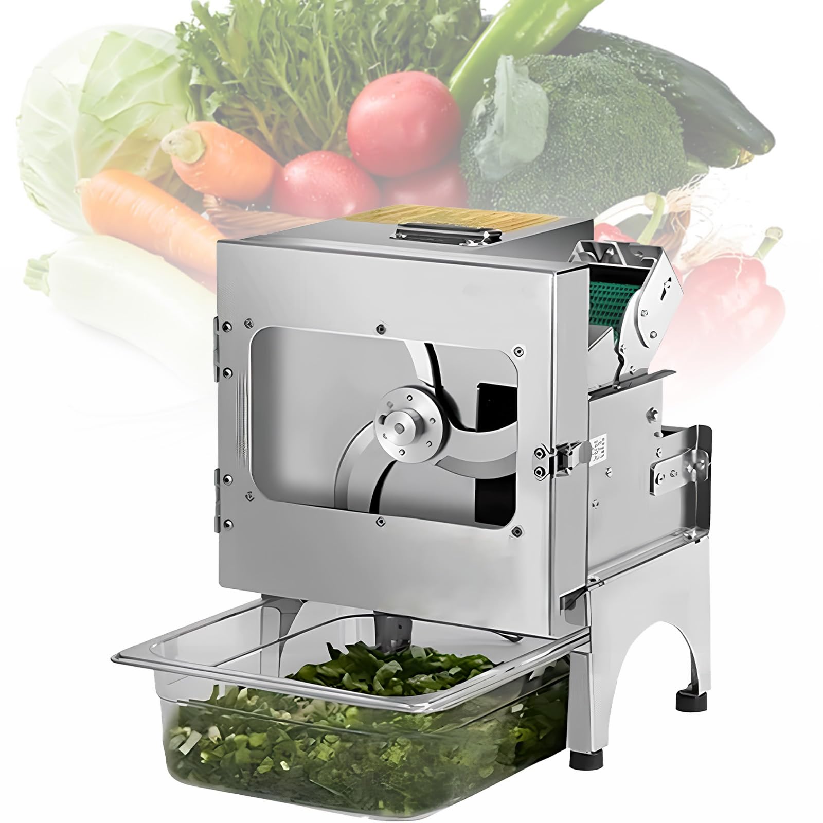 Coupe-légumes électrique en acier inoxydable, hachoir céleri, gingembre et haricots