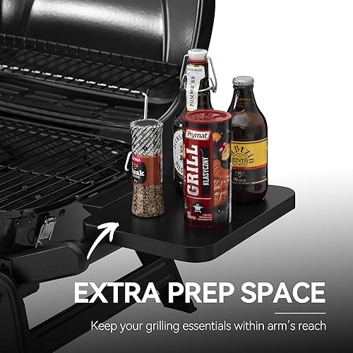 Miniatura 9 de Royal Gourmet GT2005 - Parrilla de gas propano portátil de 2 quemadores con mesas laterales plegables y patas de soporte plegables, parrilla de gas