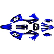 Graphics Kit for Yamaha YZ125 / YZ250 2022-2026 NIGHT Series Blue 09 Mil - Dirt pit bike motorcycle stickers, dirtbike racing automotive decal motocross accessories no-plastics