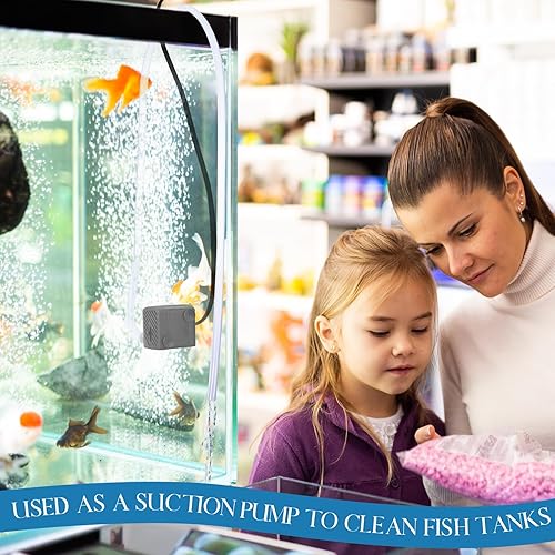 Miniatura 7 de Lounsweer Juego de 12 mini bomba de fuente de 50 GPH 3W pequeña bomba de agua sumergible con tubo de 3.3 pies aspirador eléctrico silencioso para