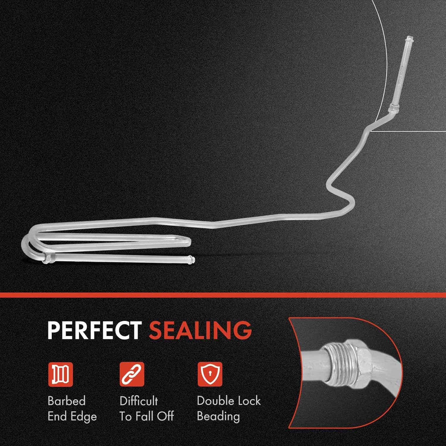 A-Premium Power Steering Hose Pressure Hose Line Assembly Compatible with Saab 9-5 1999-2009 L4 2.3L Tube to Intermediate