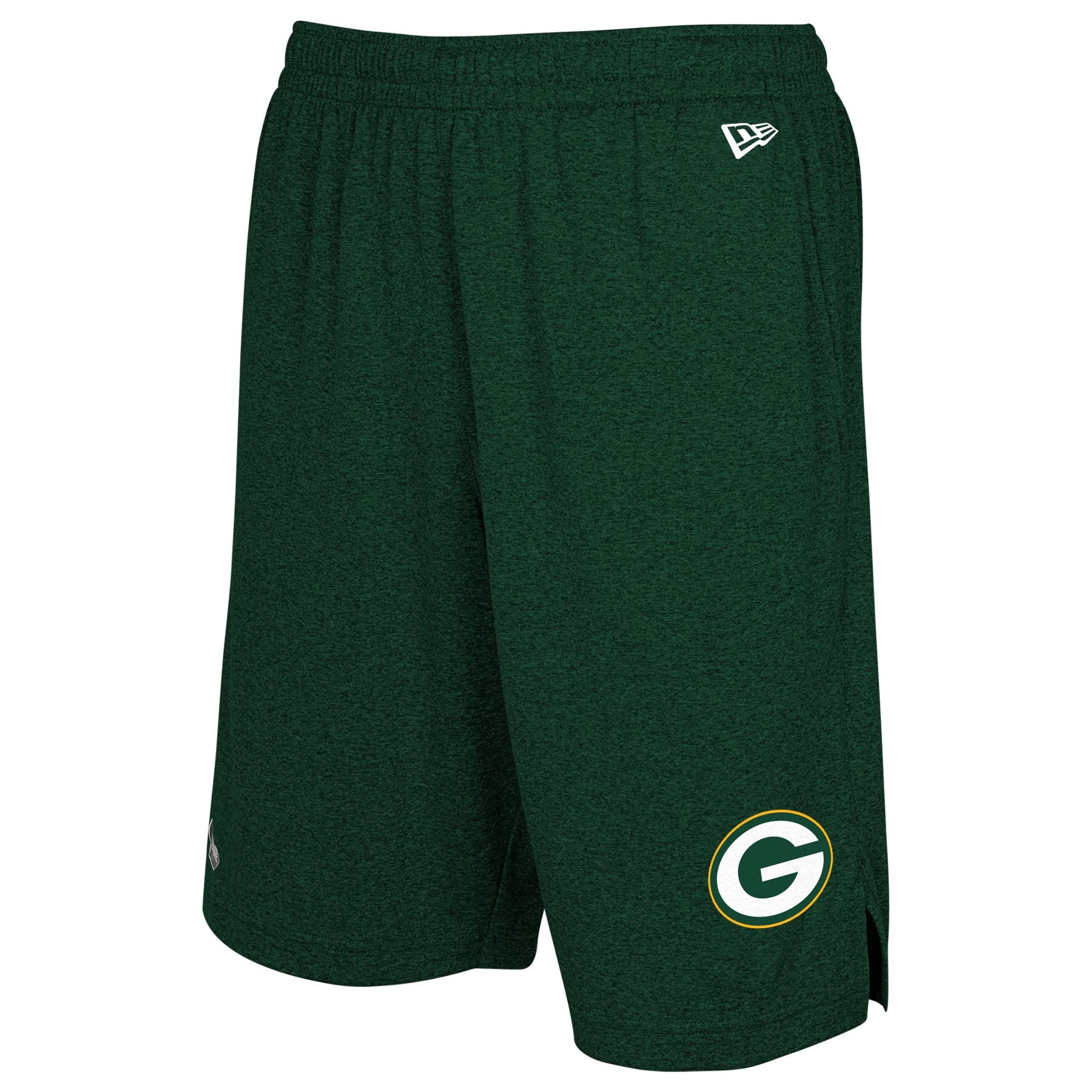 New Era NFL Football Men's Ground Running Performance Casual Shorts, Green Bay Packers, Medium