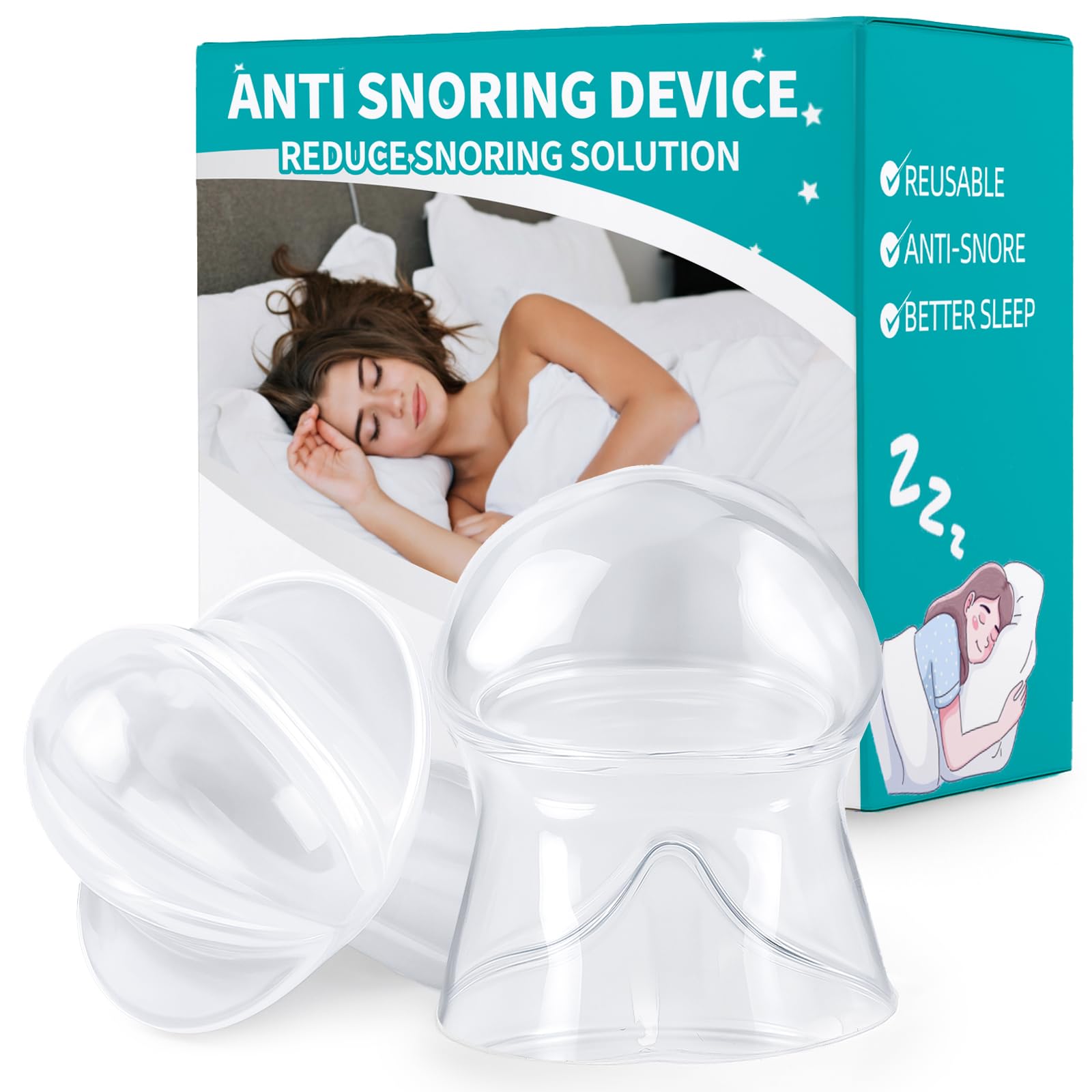 Anti Snoring Device - Tongue Retaining Mouthpiece, Snoring Solution Mouth Guard for Men and Women -VA05