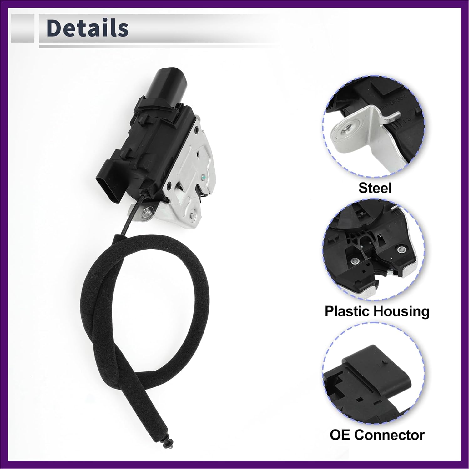 Rear Liftgate Door Lock Actuator for Mercedes-Benz S65 for AMG 2015-2020 for Mercedes-Benz SL63 for AMG 13-19 Tailgate Latch Assembly No.A2317500085/2317500085 with Cable