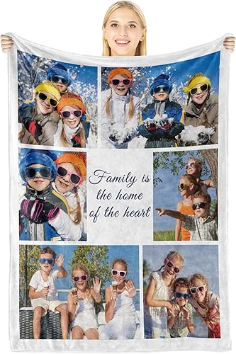 Vista 15 de Regalos personalizados para el día del padre para papá de parte de hija, hijo o niños, manta personalizada para el día del padre con fotos, regalos