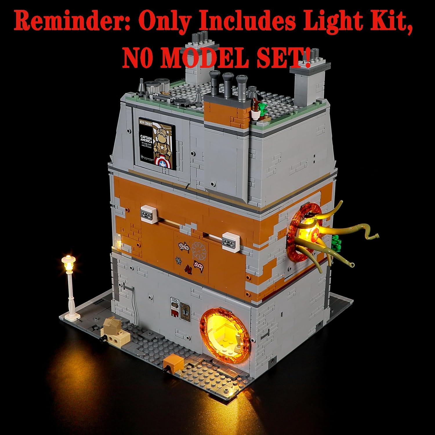 LED Light Set Compatible with Lego 76218 Sanctum Sanctorum Building Blocks Model - Model Set NOT Included