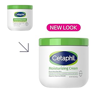 Cetaphil Face & Body Moisturizer, Hydrating Moisturizing Cream for Dry to Very Dry, Sensitive Skin, NEW 16 oz 2 Pack, Fragrance Free, Non-Comedogenic, Non-Greasy