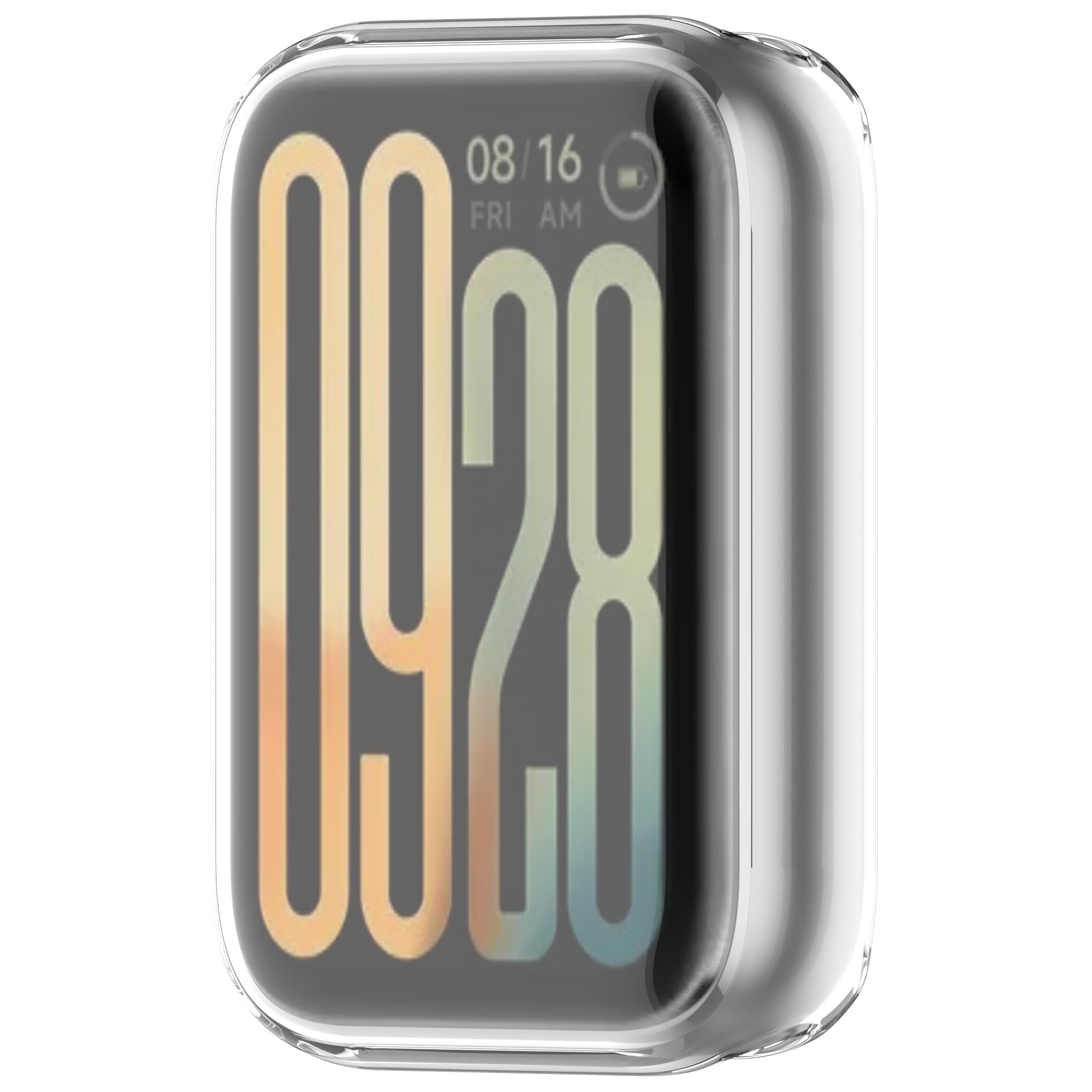 FTRONGRT Etui kompatybilne z Xiaomi Smart Band 9 Pro, odporne na zarysowania, miękkie powlekanie TPU, kompleksowa ochrona, etui do zegarka Xiaomi Smart Band 9 Pro, przezroczyste