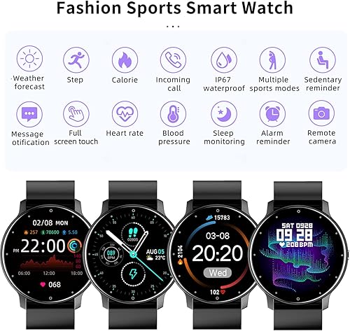 Miniatura 3 de Reloj inteligente para Google Pixel 8, reloj de seguimiento de actividad física para hombres y mujeres, IP67 resistente al agua con pantalla táctil