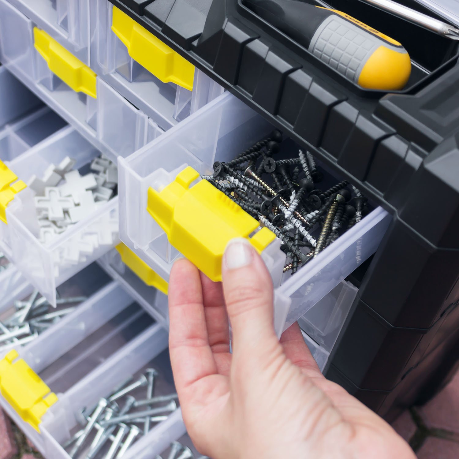 Multiticase Cargo KMC401 Werkzeugkiste - Mit 7 Schubladen & Ergonomischem Griff