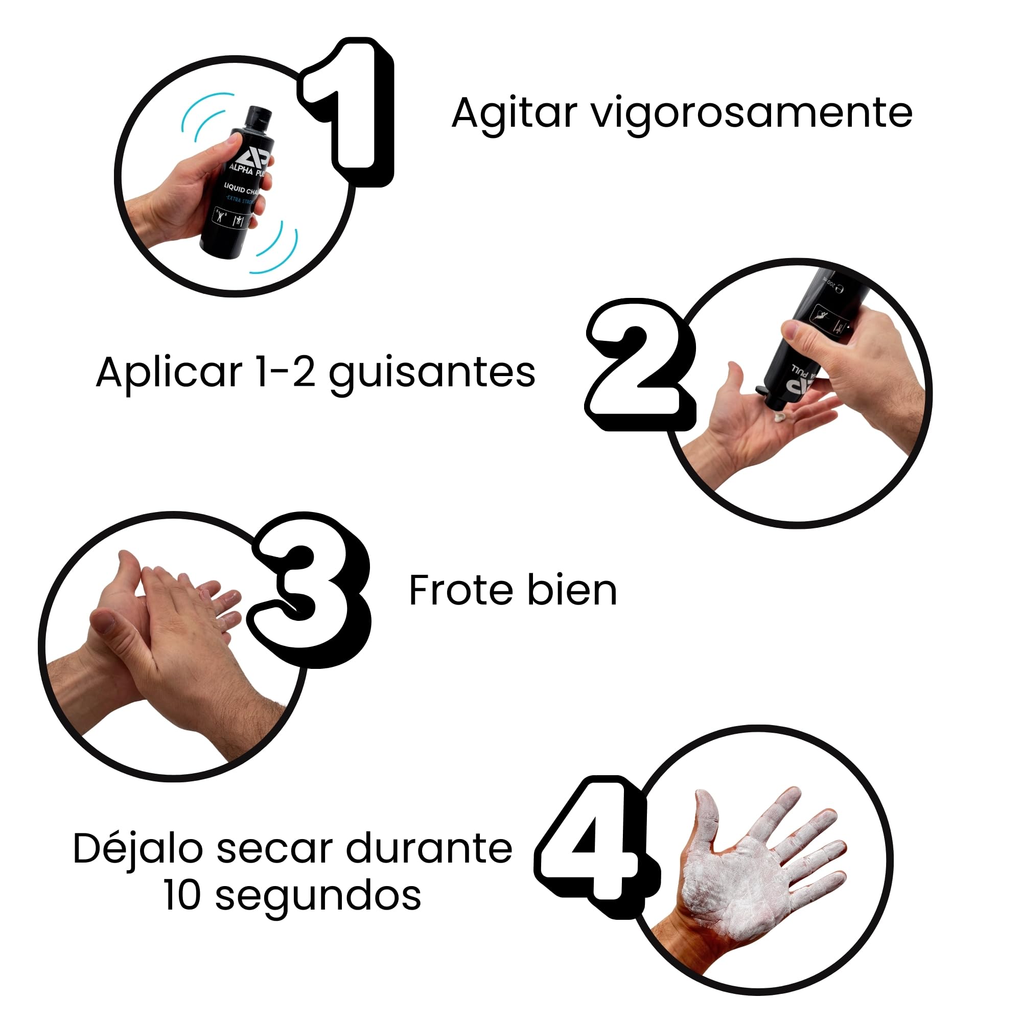 Magnesio Líquido Tiza Líquida Escalada Calistenia Gym Halterofilia Padel Manos