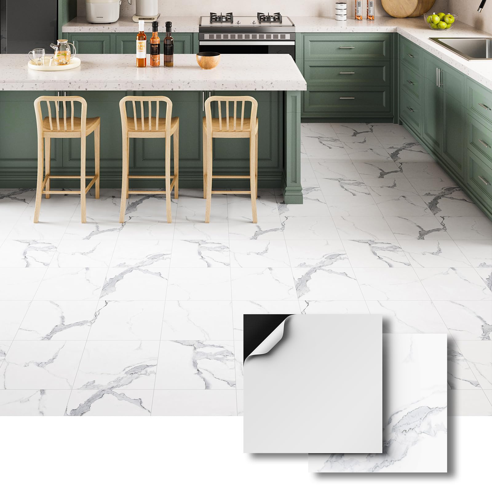 ATOPOSE Peel and Stick Floor Tile
